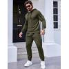 COOFANDY Men’s Tracksuit 2 Piece Hooded Athletic Sweatsuits Casual Running Jogging Sport Suit Sets(Army Green)