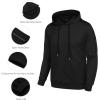 COOFANDY Men’s Tracksuit 2 Piece Hooded Athletic Sweatsuits Casual Running Jogging Sport Suit Sets(Black)