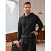 COOFANDY Men’s Tracksuit 2 Piece Hooded Athletic Sweatsuits Casual Running Jogging Sport Suit Sets(Black)