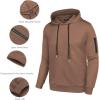 COOFANDY Men’s Tracksuit 2 Piece Hooded Athletic Sweatsuits Casual Running Jogging Sport Suit Sets(Brown)