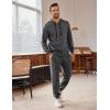 COOFANDY Men’s Tracksuit 2 Piece Hooded Athletic Sweatsuits Casual Running Jogging Sport Suit Sets(Dark Grey)