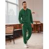 COOFANDY Men’s Tracksuit 2 Piece Hooded Athletic Sweatsuits Casual Running Jogging Sport Suit Sets(Green)
