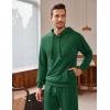 COOFANDY Men’s Tracksuit 2 Piece Hooded Athletic Sweatsuits Casual Running Jogging Sport Suit Sets(Green)