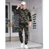 COOFANDY Men’s Tracksuit 2 Piece Hooded Athletic Sweatsuits Casual Running Jogging Sport Suit Sets(Green Camo)