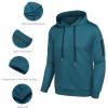 COOFANDY Men’s Tracksuit 2 Piece Hooded Athletic Sweatsuits Casual Running Jogging Sport Suit Sets(Grey Blue)