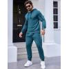 COOFANDY Men’s Tracksuit 2 Piece Hooded Athletic Sweatsuits Casual Running Jogging Sport Suit Sets(Grey Blue)