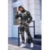 COOFANDY Men’s Tracksuit 2 Piece Hooded Athletic Sweatsuits Casual Running Jogging Sport Suit Sets(Grey Camo)