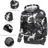 COOFANDY Men’s Tracksuit 2 Piece Hooded Athletic Sweatsuits Casual Running Jogging Sport Suit Sets(Grey Camo)