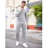 COOFANDY Men’s Tracksuit 2 Piece Hooded Athletic Sweatsuits Casual Running Jogging Sport Suit Sets(Grey Heather)