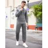 COOFANDY Men’s Tracksuit 2 Piece Hooded Athletic Sweatsuits Casual Running Jogging Sport Suit Sets(Light Grey)