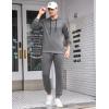 COOFANDY Men’s Tracksuit 2 Piece Hooded Athletic Sweatsuits Casual Running Jogging Sport Suit Sets(Light Grey)