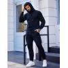 COOFANDY Men’s Tracksuit 2 Piece Hooded Athletic Sweatsuits Casual Running Jogging Sport Suit Sets(Navy Blue)