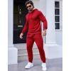 COOFANDY Men’s Tracksuit 2 Piece Hooded Athletic Sweatsuits Casual Running Jogging Sport Suit Sets(Red)