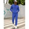 COOFANDY Men’s Tracksuit 2 Piece Hooded Athletic Sweatsuits Casual Running Jogging Sport Suit Sets(Royal Blue)