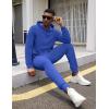 COOFANDY Men’s Tracksuit 2 Piece Hooded Athletic Sweatsuits Casual Running Jogging Sport Suit Sets(Royal Blue)