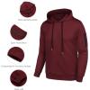 COOFANDY Men’s Tracksuit 2 Piece Hooded Athletic Sweatsuits Casual Running Jogging Sport Suit Sets(Wine Red)
