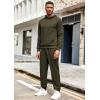 COOFANDY Men’s Tracksuit 2 Piece Hoodie Athletic Sweatsuits Casual Jogging Suit Sets(Army Green)