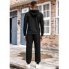 COOFANDY Men’s Tracksuit 2 Piece Hoodie Athletic Sweatsuits Casual Jogging Suit Sets(Black)