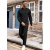 COOFANDY Men’s Tracksuit 2 Piece Hoodie Athletic Sweatsuits Casual Jogging Suit Sets(Black)