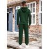 COOFANDY Men’s Tracksuit 2 Piece Hoodie Athletic Sweatsuits Casual Jogging Suit Sets(Green)