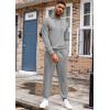 COOFANDY Men’s Tracksuit 2 Piece Hoodie Athletic Sweatsuits Casual Jogging Suit Sets(Grey)