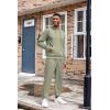 COOFANDY Men’s Tracksuit 2 Piece Hoodie Athletic Sweatsuits Casual Jogging Suit Sets(Malachite Green)