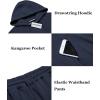 COOFANDY Men’s Tracksuit 2 Piece Hoodie Athletic Sweatsuits Casual Jogging Suit Sets(Navy Vlue)