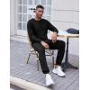 COOFANDY Men’s Tracksuit 2 Piece Long Sleeve Pullover Jogging Track Suit Athletic Casual Sweatsuit(1-black)