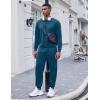 COOFANDY Men’s Tracksuit 2 Piece Long Sleeve Pullover Jogging Track Suit Athletic Casual Sweatsuit(Dark Blue)