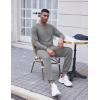 COOFANDY Men’s Tracksuit 2 Piece Long Sleeve Pullover Jogging Track Suit Athletic Casual Sweatsuit(Gray)