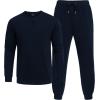 COOFANDY Men’s Tracksuit 2 Piece Long Sleeve Pullover Jogging Track Suit Athletic Casual Sweatsuit(Navy)