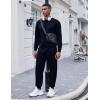 COOFANDY Men’s Tracksuit 2 Piece Long Sleeve Pullover Jogging Track Suit Athletic Casual Sweatsuit(Navy)