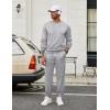 COOFANDY Men’s Tracksuit 2 Piece Sweatsuit Set Long Sleeve Pullover Athletic Suit For Sports Casual Fitness Jogging(Grey)
