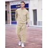COOFANDY Men’s Tracksuit 2 Piece Sweatsuit Set Long Sleeve Pullover Athletic Suit For Sports Casual Fitness Jogging(Moon Grey)