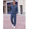 COOFANDY Men’s Tracksuit 2 Piece Sweatsuit Set Long Sleeve Pullover Athletic Suit For Sports Casual Fitness Jogging(Navy)