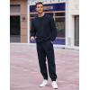 COOFANDY Men’s Tracksuit 2 Piece Sweatsuit Set Long Sleeve Pullover Athletic Suit For Sports Casual Fitness Jogging(Navy Blue)
