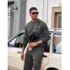COOFANDY Men’s Tracksuit 2 Piece Sweatsuit Set Long Sleeve Pullover Athletic Suit For Sports Casual Fitness Jogging(Style B-dark Grey)