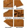 COOFANDY Mens Tracksuit Casual 2 Piece Quarter Zip Polo Shirt and Shorts Set Athletic Jogging Sports Outfits(Light Brown)