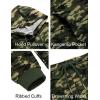 COOFANDY Men’s Tracksuits 2 Pieces Waffle Hoodies Sweatsuit Sets Sports Jogging Suit Set(Army Green Camo)