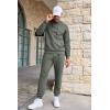 COOFANDY Men’s Tracksuits 2 Pieces Waffle Hoodies Sweatsuit Sets Sports Jogging Suit Set(Dark Grey)