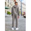 COOFANDY Men’s Tracksuits 2 Pieces Waffle Hoodies Sweatsuit Sets Sports Jogging Suit Set(Light Grey)