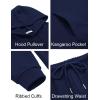 COOFANDY Men’s Tracksuits 2 Pieces Waffle Hoodies Sweatsuit Sets Sports Jogging Suit Set(Navy Blue)