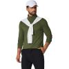 COOFANDY Men’s Turtleneck T Shirt Long Sleeve Pullover Sweater Slim Fit Lightweight Thermal Undershirt Tops(Army Green)