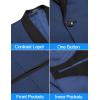 COOFANDY Men’s Tuxedo Jacket One Button Dress Suit Blazer Jacket for Wedding Dinner Prom Party(Blue(jacquard))