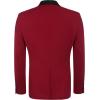 COOFANDY Men’s Tuxedo Jacket One Button Dress Suit Blazer Jacket for Wedding Dinner Prom Party(Red)