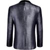 COOFANDY Men’s Tuxedo Jacket Slim Fit Shawl Lapel Blazer One Button Suit Jackets for Party Prom Wedding Dinner(Pat2-black)