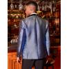 COOFANDY Men’s Tuxedo Jacket Slim Fit Shawl Lapel Blazer One Button Suit Jackets for Party Prom Wedding Dinner(Shiny Navy Blue)