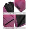 COOFANDY Men’s Tuxedo Jacket Slim Fit Shawl Lapel Blazer One Button Suit Jackets for Party Prom Wedding Dinner(Shiny Pink)