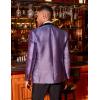 COOFANDY Men’s Tuxedo Jacket Slim Fit Shawl Lapel Blazer One Button Suit Jackets for Party Prom Wedding Dinner(Shiny Purple)