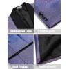 COOFANDY Men’s Tuxedo Jacket Slim Fit Shawl Lapel Blazer One Button Suit Jackets for Party Prom Wedding Dinner(Shiny Purple)